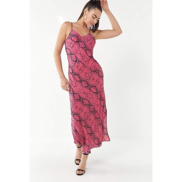 NWT URBAN OUTFITTERS SNAKE PRINT SLIP DRESS - Picture 3 of 7